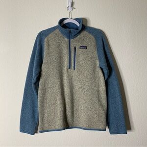 Patagonia Mens better sweater 1/4 zip up fleece sweater S